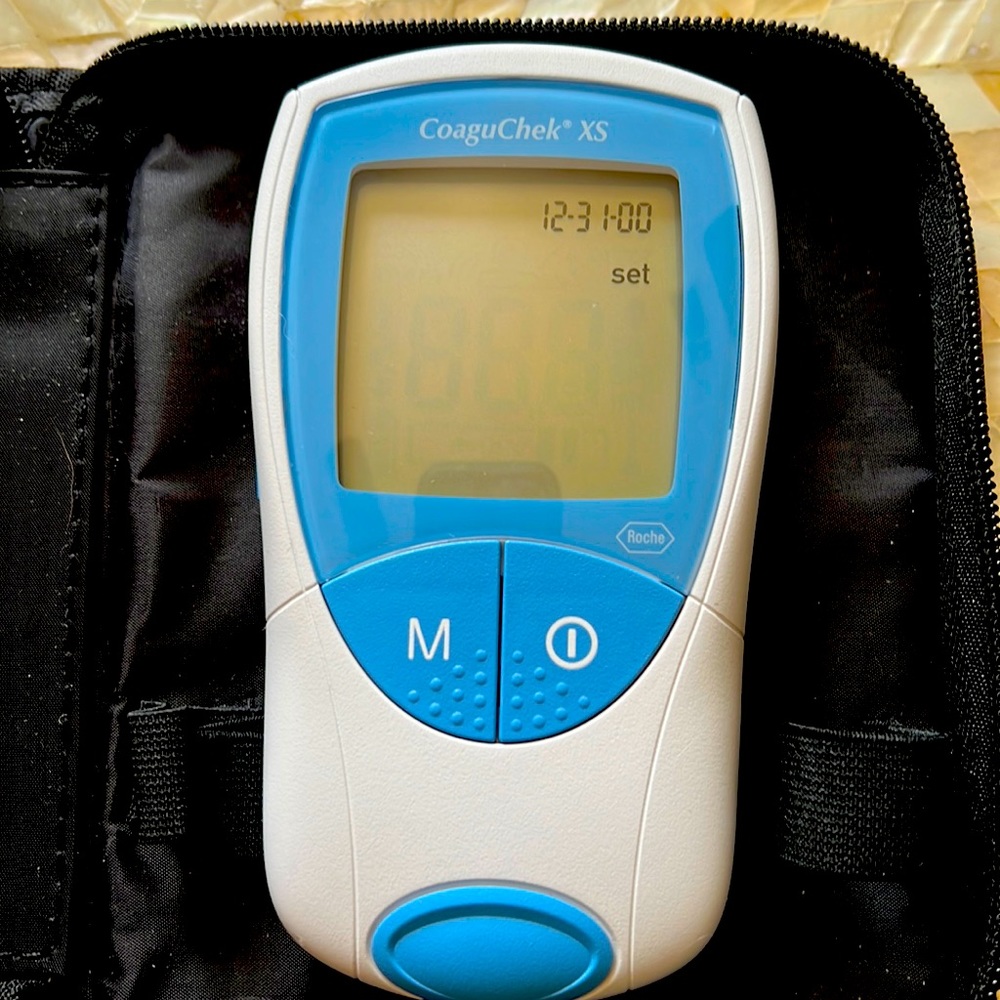 Roche brand CoaguCheck XS- for PT/INR